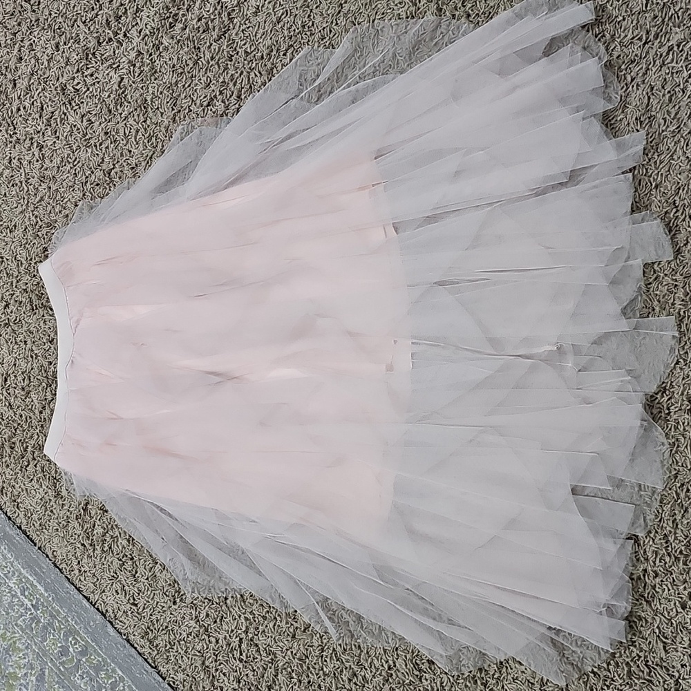 NWT Cupshe Tis' The SZN Tiered Tulle Mesh Skirt Elastic Waist Midi Small - Picture 6 of 6